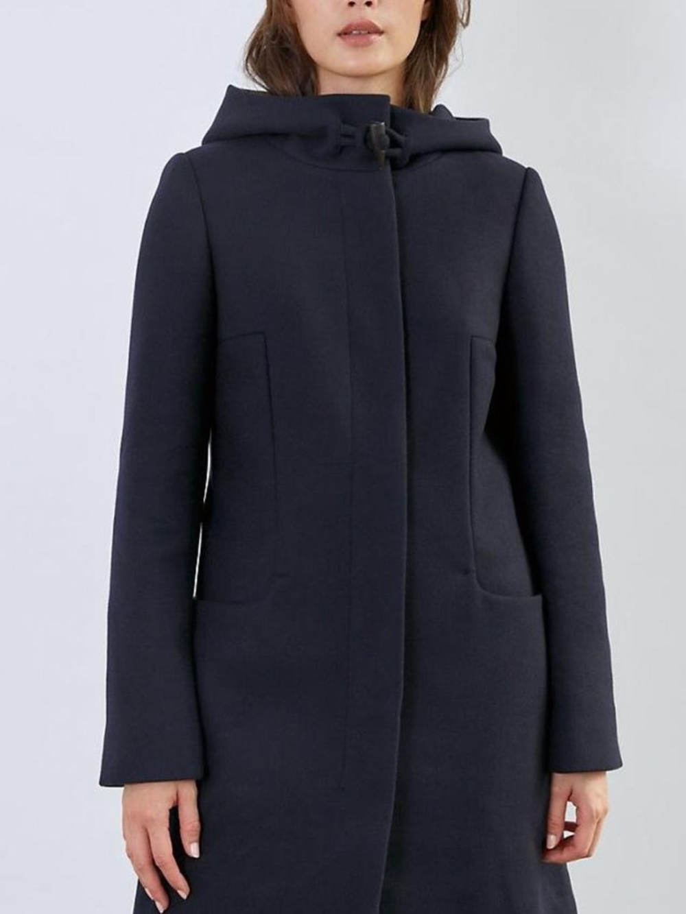 Aritzia Babaton Pearce Wool Coat in Navy Blue 2XS XXS